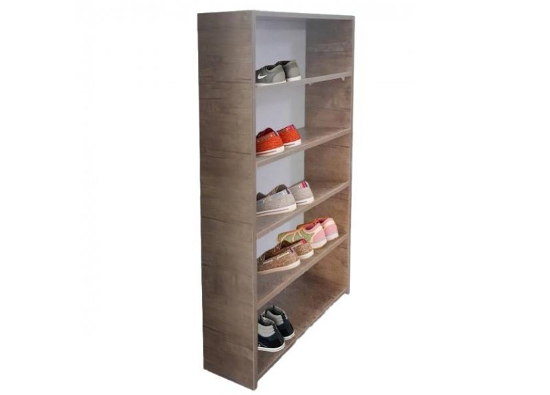 SHOE RACK DAX 6 SHELVES REF 7194 BROWN ( 27755 )